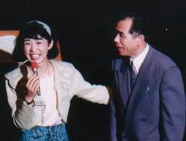 第一回演奏会・司会者井上さんと指揮者桂先生