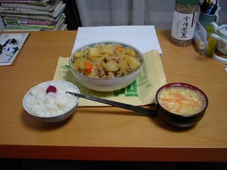肉じゃがご飯